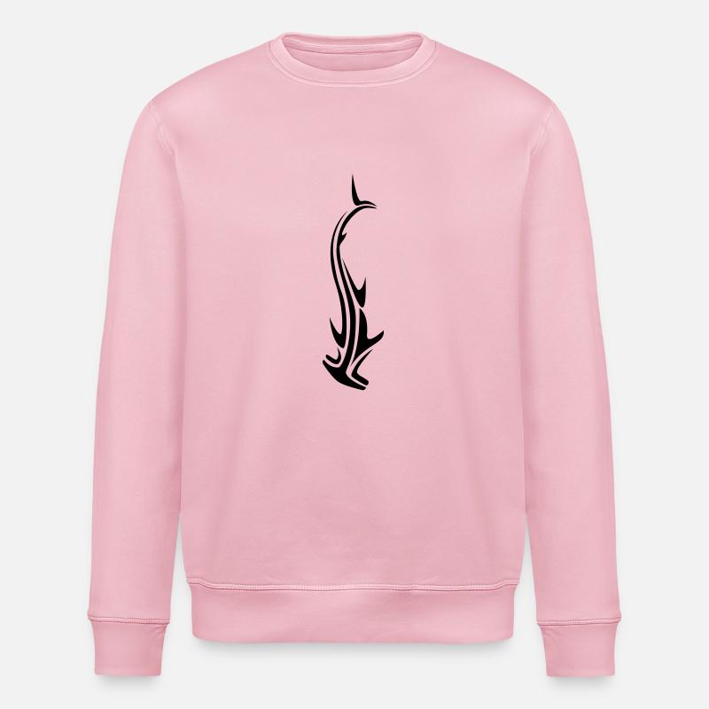 hammer_shark_06 - Stanley/Stella Unisex Bio-Sweatshirt ROLLER - Hellrosa