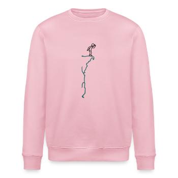 Cliff - 2 Color Vector - Stanley/Stella ROLLER Unisex Organic Sweatshirt - cotton pink - Front - Nik (191cm)