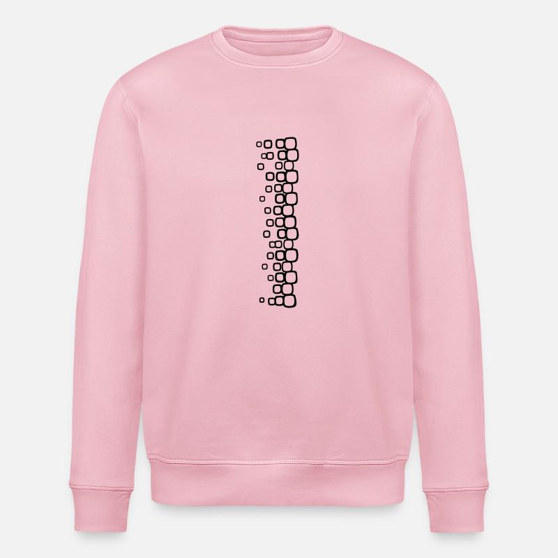 qadrati_1c - Stanley/Stella Unisex Bio-Sweatshirt ROLLER - Hellrosa