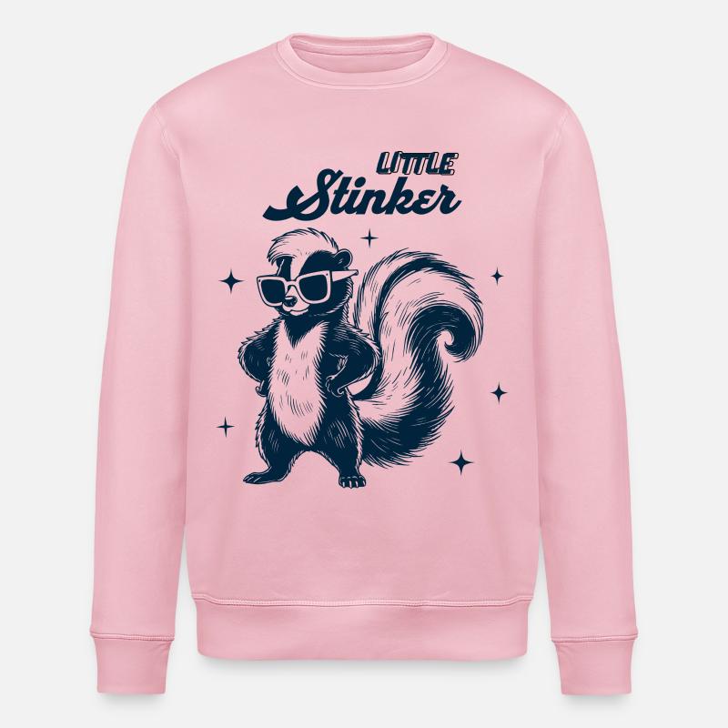 Little Stinker - Moufette mignonne - Sweat bio ROLLER Stanley/Stella Unisexe - rose pâle