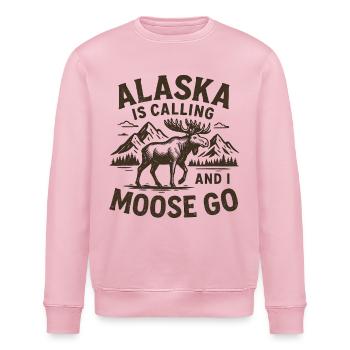 Alaska Rufmotive Naturdesign - Stanley/Stella Unisex Bio-Sweatshirt ROLLER - Hellrosa - Vorne - Nik (191cm)