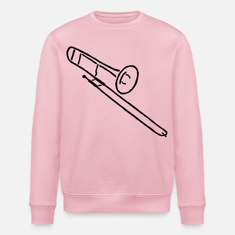Posaune Posaunist Instrument Musik - Stanley/Stella Unisex Bio-Sweatshirt ROLLER - Hellrosa