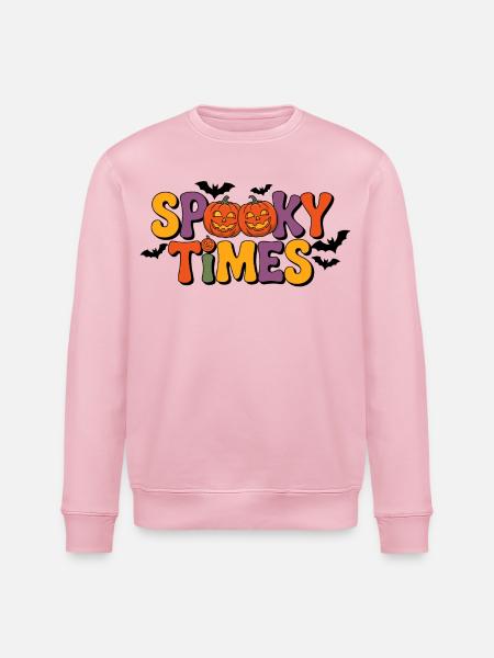 Spooky Times Halloween Pumpkins - Stanley/Stella Unisex Bio-Sweatshirt ROLLER - Hellrosa