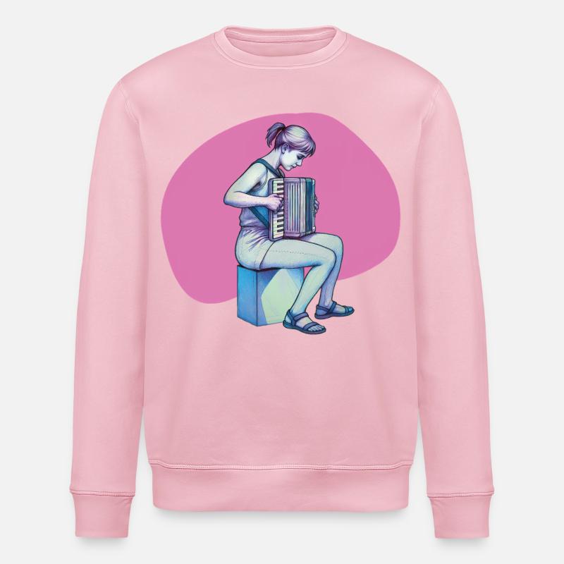 AKKORDEONIST #2 – Ton & Bild - Stanley/Stella Unisex Bio-Sweatshirt ROLLER - Hellrosa