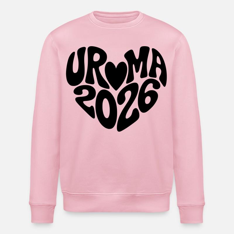 Uroma 2026 Herz Form - Stanley/Stella Unisex Bio-Sweatshirt ROLLER - Hellrosa