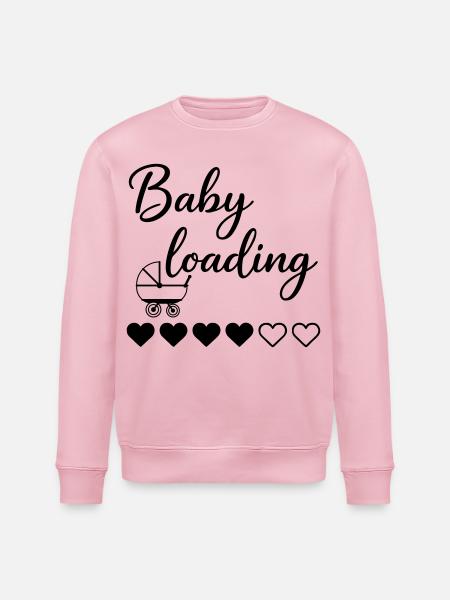 Baby Loading - Stanley/Stella Unisex Bio-Sweatshirt ROLLER - Hellrosa