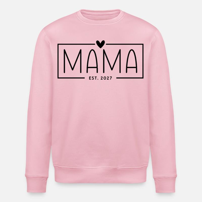 Mama Est 2027 - Stanley/Stella Unisex Bio-Sweatshirt ROLLER - Hellrosa
