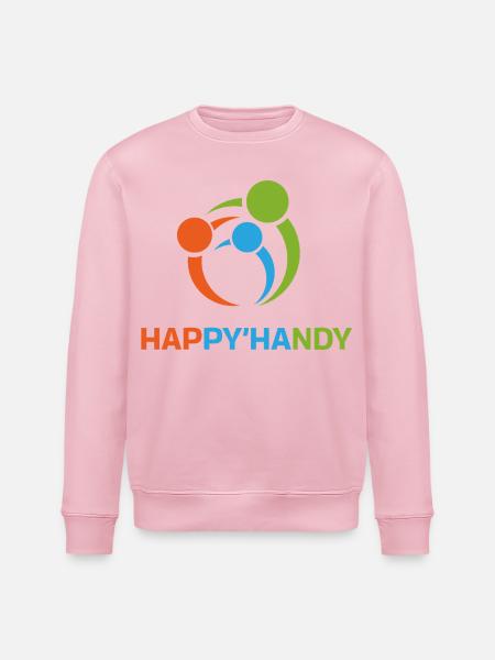 Bunter Kreis gegenseitiger Hilfe - Stanley/Stella Unisex Bio-Sweatshirt ROLLER - Hellrosa