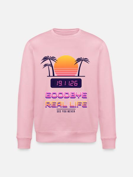 Goodbye Real Life 19.11. - Stanley/Stella Unisex Bio-Sweatshirt ROLLER - Hellrosa
