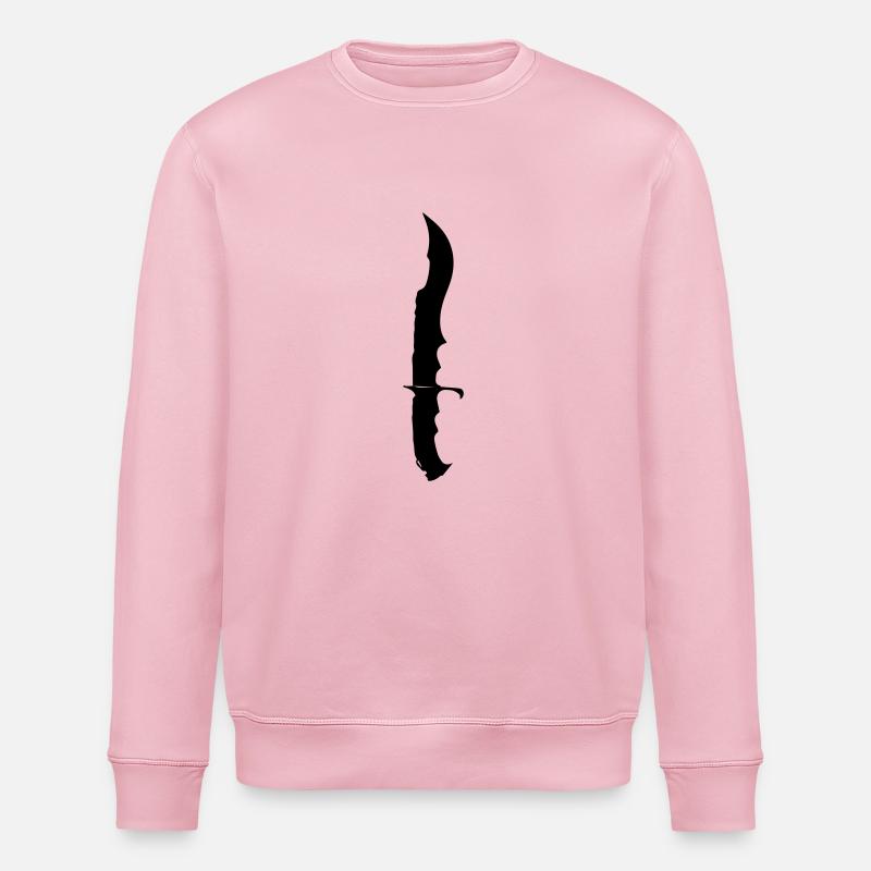 knifedagger - Stanley/Stella Unisex Bio-Sweatshirt ROLLER - Hellrosa