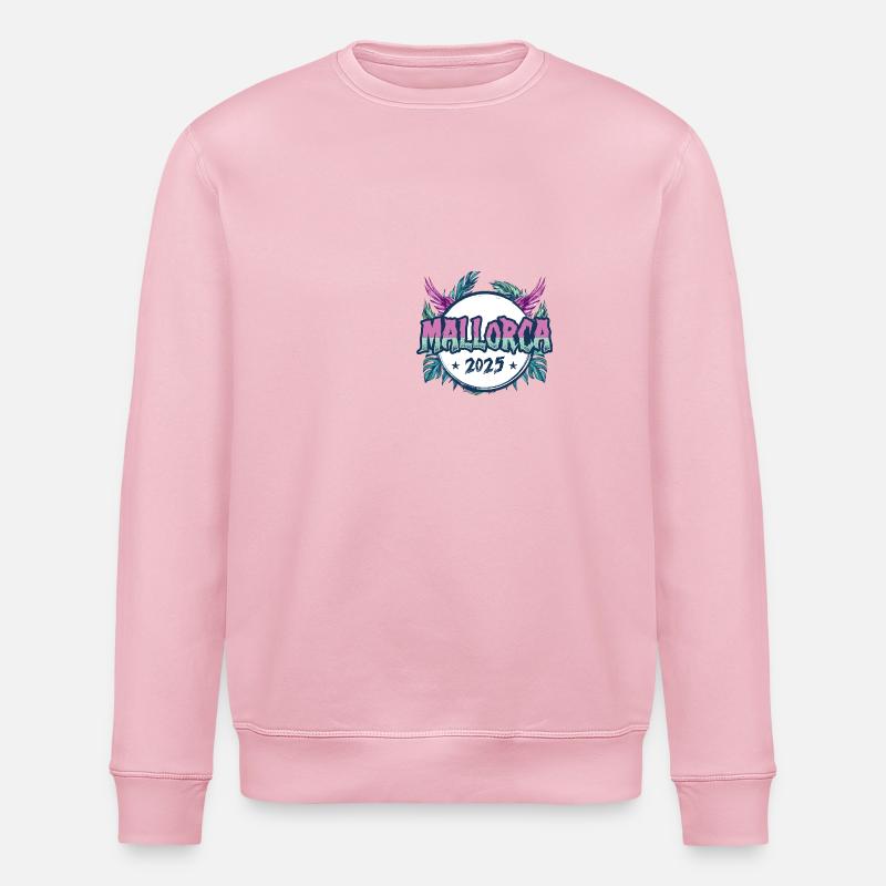 Mallorca 2025 Urlaub - Stanley/Stella Unisex Bio-Sweatshirt ROLLER - Hellrosa