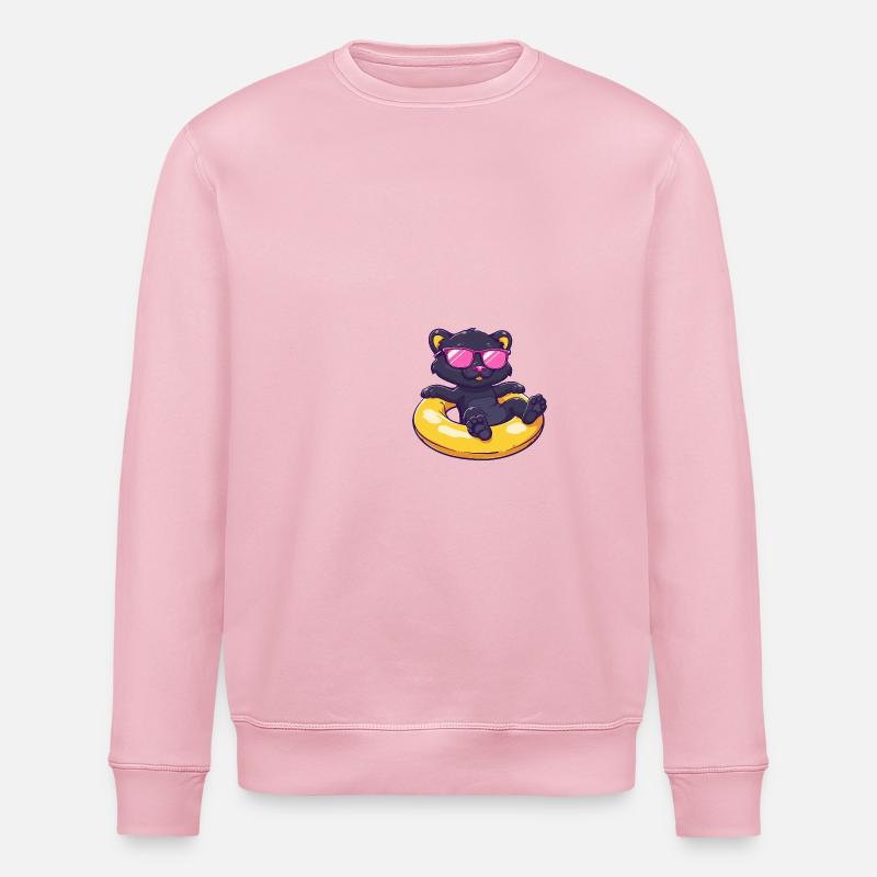 Panthère Bande Dessinée Cool - Sweat bio ROLLER Stanley/Stella Unisexe - rose pâle