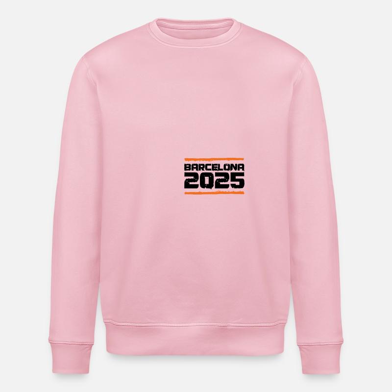Vacances Barcelone 2025 - Sweat bio ROLLER Stanley/Stella Unisexe - rose pâle