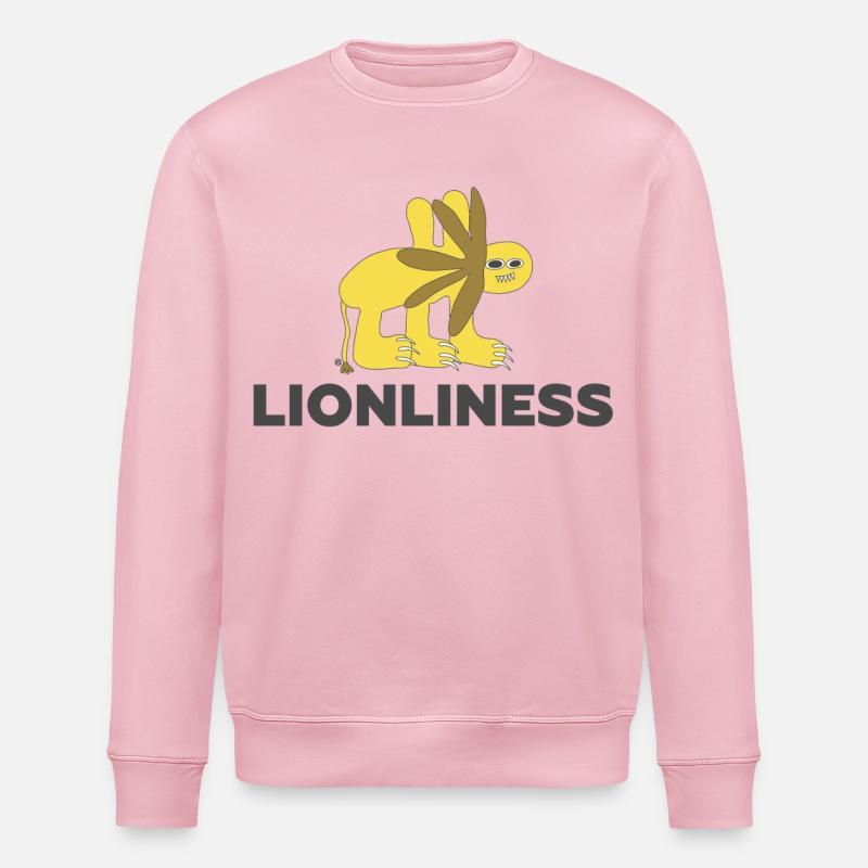 LIONLINESS - Nur Löwe Außenseiterkunst - Stanley/Stella Unisex Bio-Sweatshirt ROLLER - Hellrosa