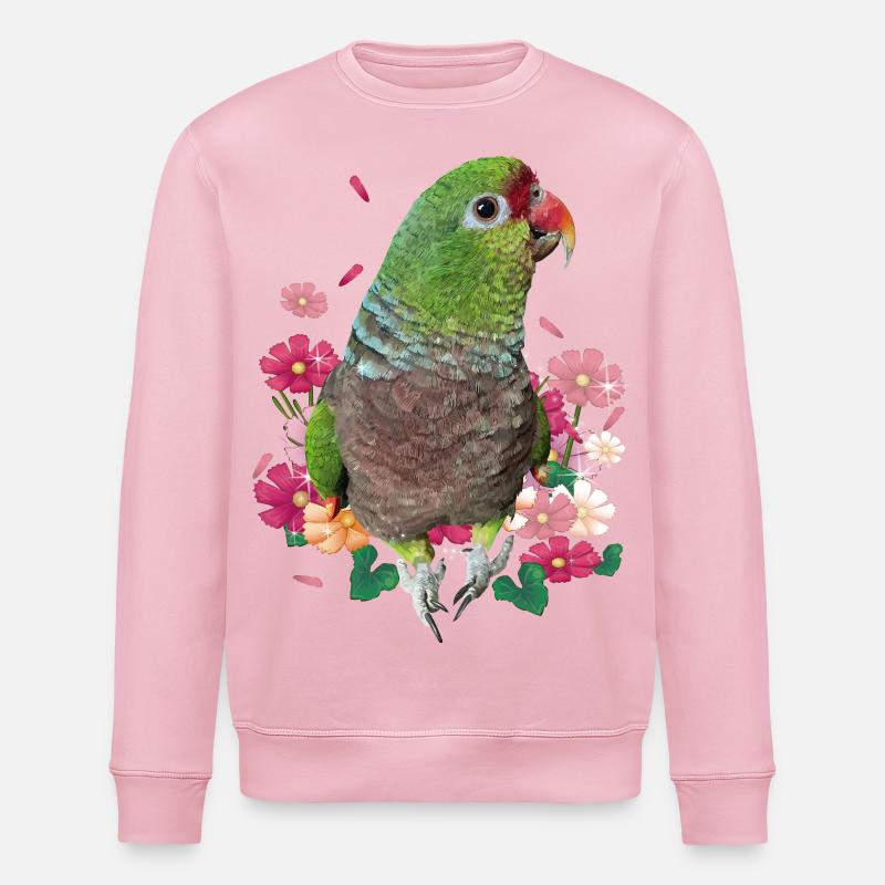 Weinpapagei - Stanley/Stella Unisex Bio-Sweatshirt ROLLER - Hellrosa