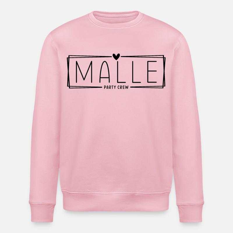 Malle Party Crew - Stanley/Stella Unisex Bio-Sweatshirt ROLLER - Hellrosa