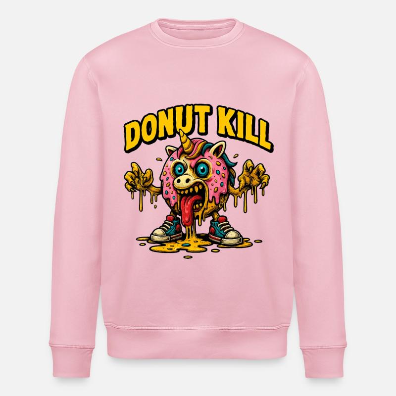 DONUT KILL - Stanley/Stella Unisex Bio-Sweatshirt ROLLER - Hellrosa