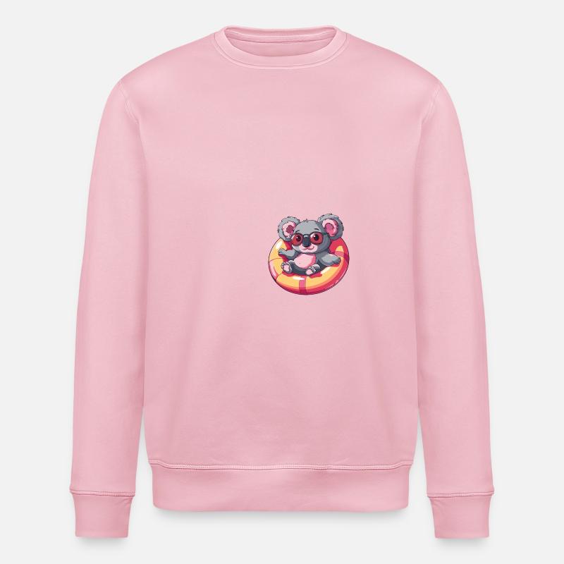 Koala Comic Cool - Stanley/Stella Unisex Bio-Sweatshirt ROLLER - Hellrosa