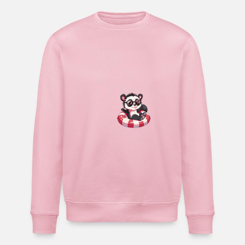Stinktier Comic Cool - Stanley/Stella Unisex Bio-Sweatshirt ROLLER - Hellrosa