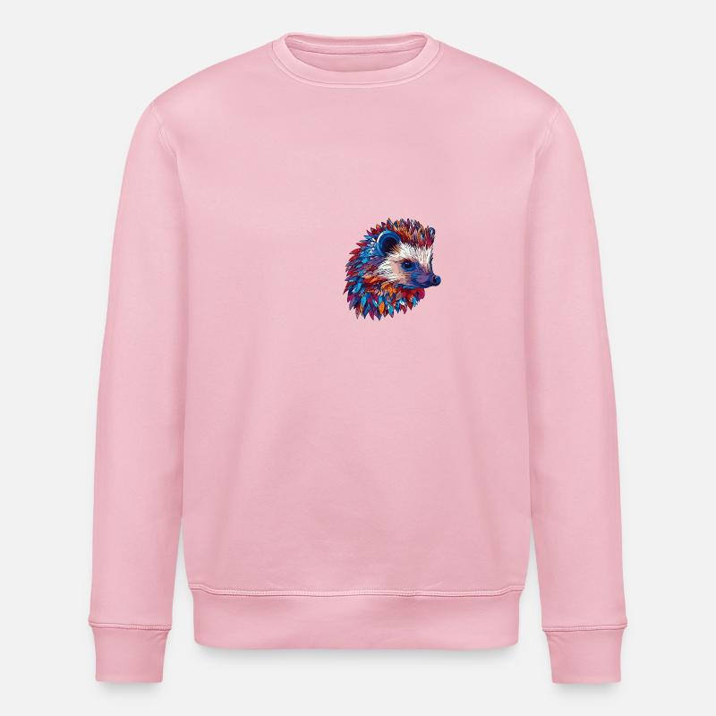 Igel Bunt - Stanley/Stella Unisex Bio-Sweatshirt ROLLER - Hellrosa