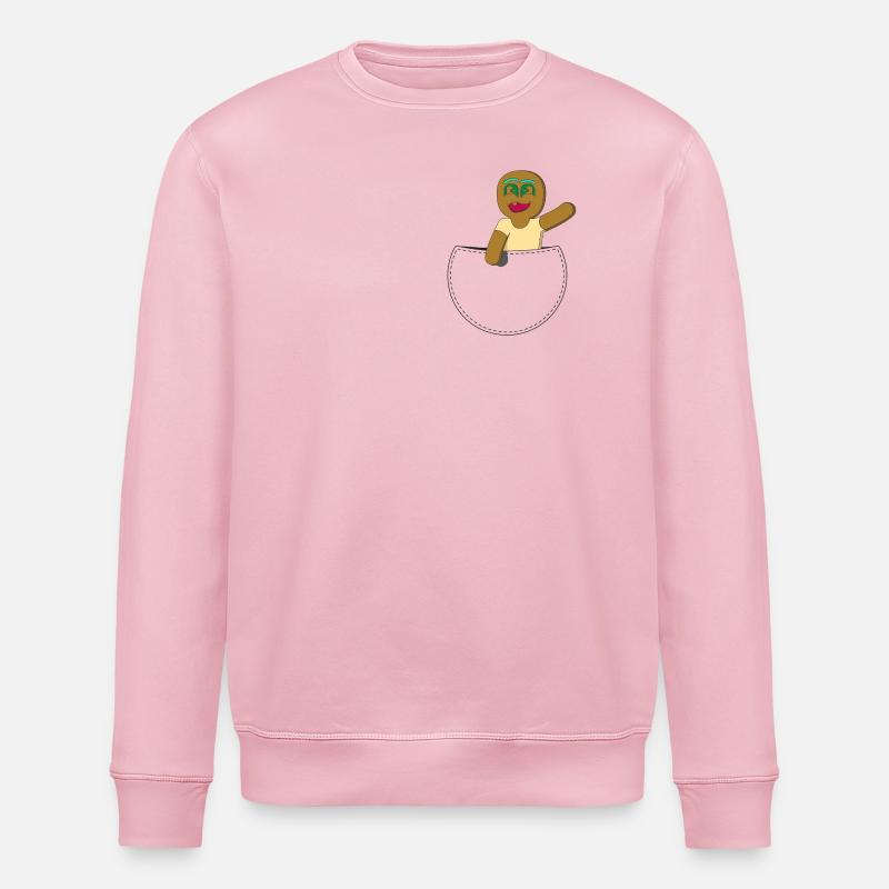 KEKS IN DER TASCHE - Stanley/Stella Unisex Bio-Sweatshirt ROLLER - Hellrosa