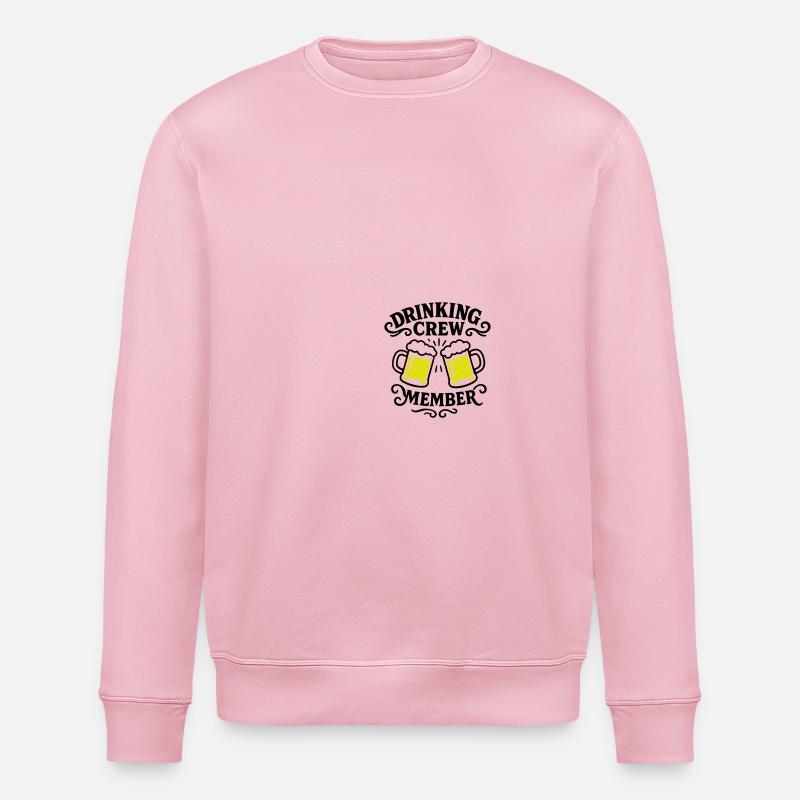 Drinking Crew Bier - Stanley/Stella Unisex Bio-Sweatshirt ROLLER - Hellrosa