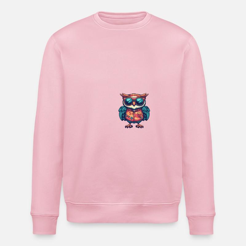 Chouette Bande dessinée Vacances - Sweat bio ROLLER Stanley/Stella Unisexe - rose pâle