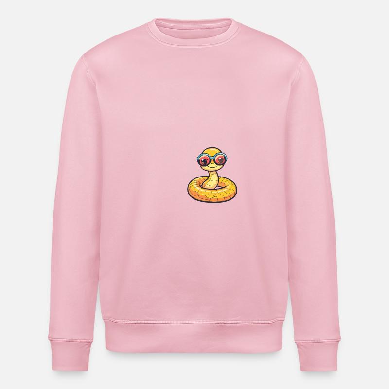 Serpent Cobra Bande Dessinée Cool - Sweat bio ROLLER Stanley/Stella Unisexe - rose pâle