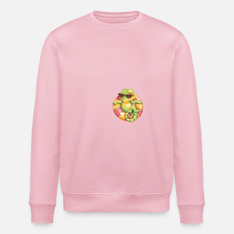 Chameleon Comic Cool - Stanley/Stella ROLLER Unisex Organic Sweatshirt - cotton pink