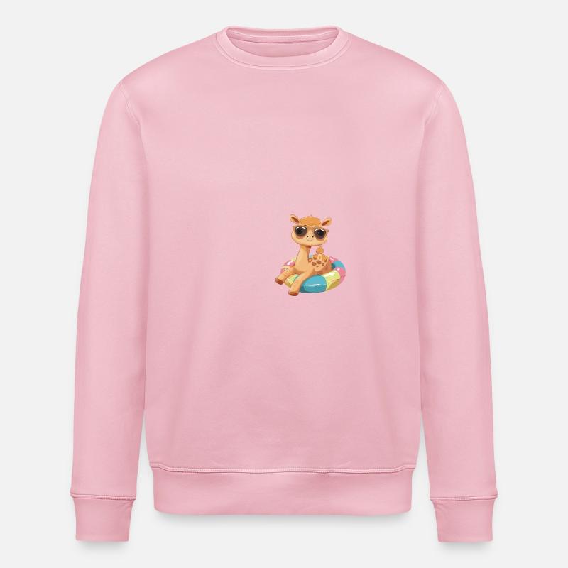 Camel Comic Cool - Stanley/Stella ROLLER Unisex Organic Sweatshirt - cotton pink