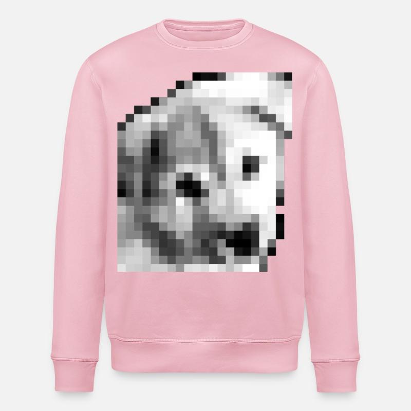 Pixel Jindo chiot - Sweat bio ROLLER Stanley/Stella Unisexe - rose pâle