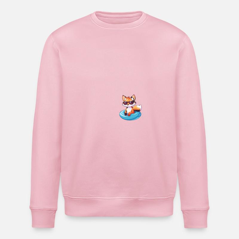 Fuchs Comic Cool - Stanley/Stella Unisex Bio-Sweatshirt ROLLER - Hellrosa