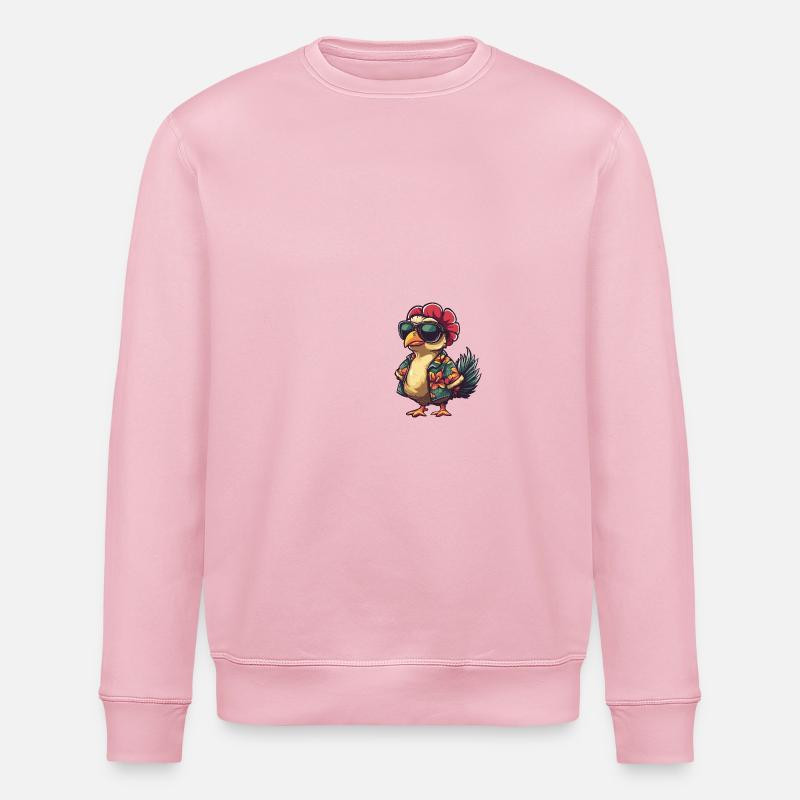 Truthan Comic Urlaub - Stanley/Stella Unisex Bio-Sweatshirt ROLLER - Hellrosa