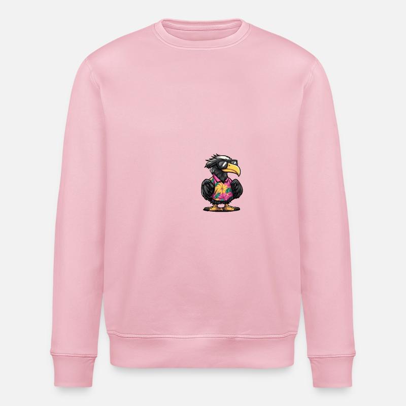 Harpyie Vogel Comic Urlaub - Stanley/Stella Unisex Bio-Sweatshirt ROLLER - Hellrosa