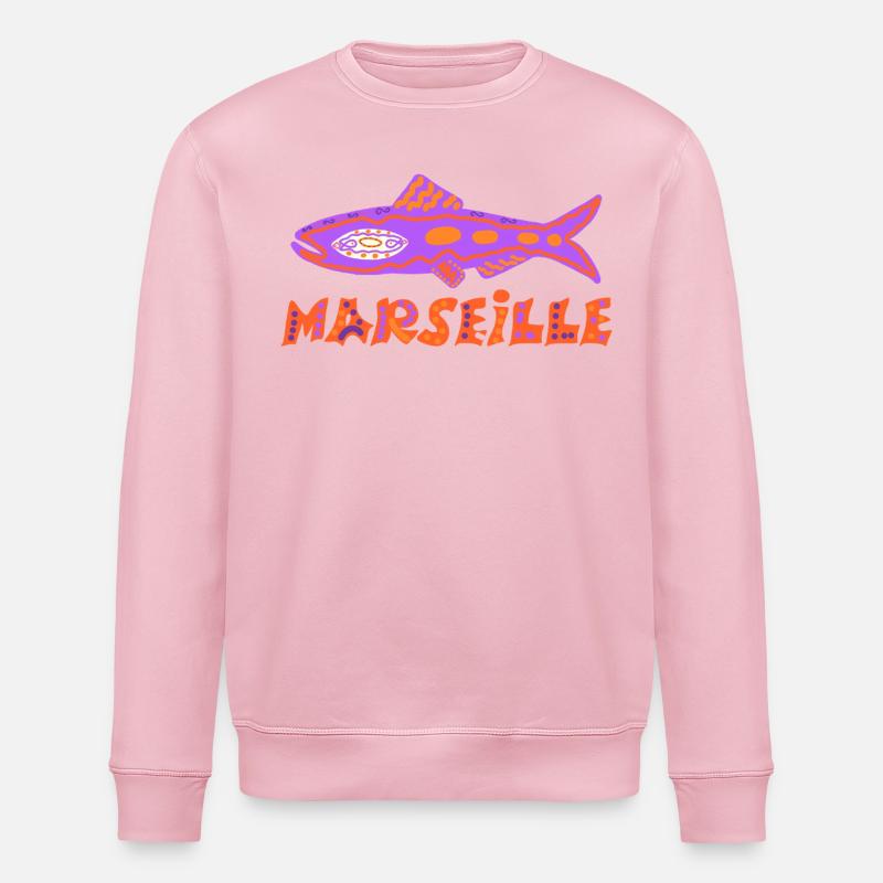Sardinen-Marseillaise - Stanley/Stella Unisex Bio-Sweatshirt ROLLER - Hellrosa