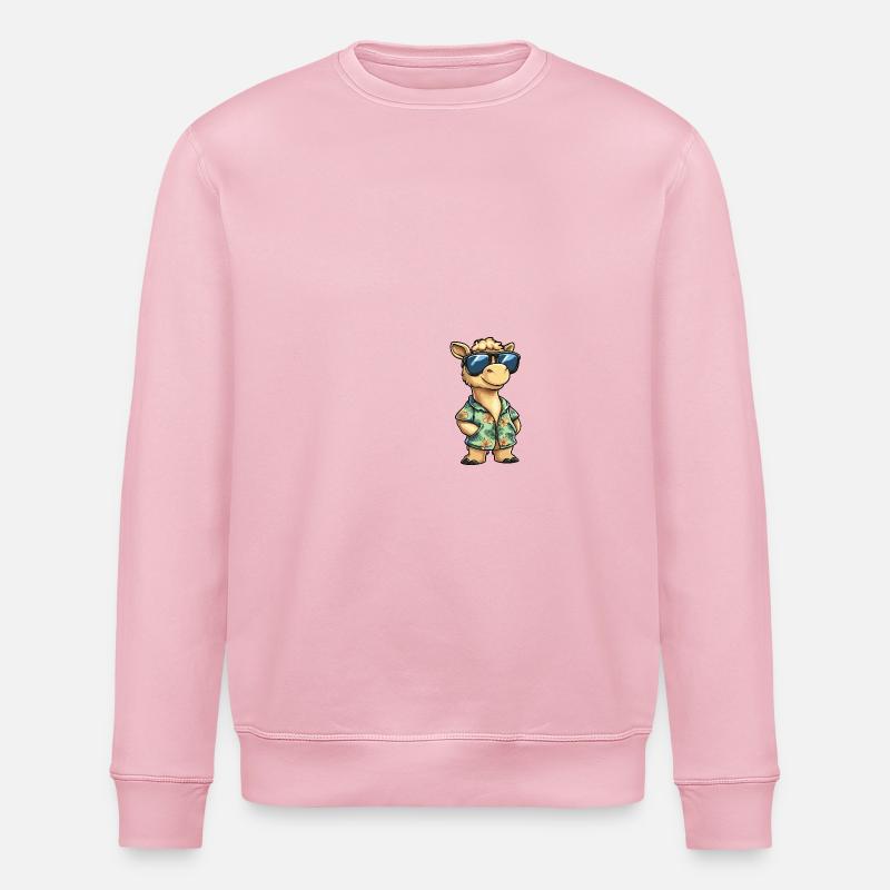 Kamel Comic Urlaub - Stanley/Stella Unisex Bio-Sweatshirt ROLLER - Hellrosa