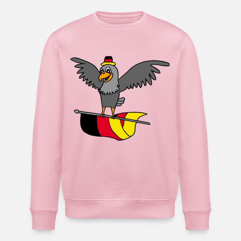 Germany Eagle - Stanley/Stella ROLLER Unisex Organic Sweatshirt - cotton pink