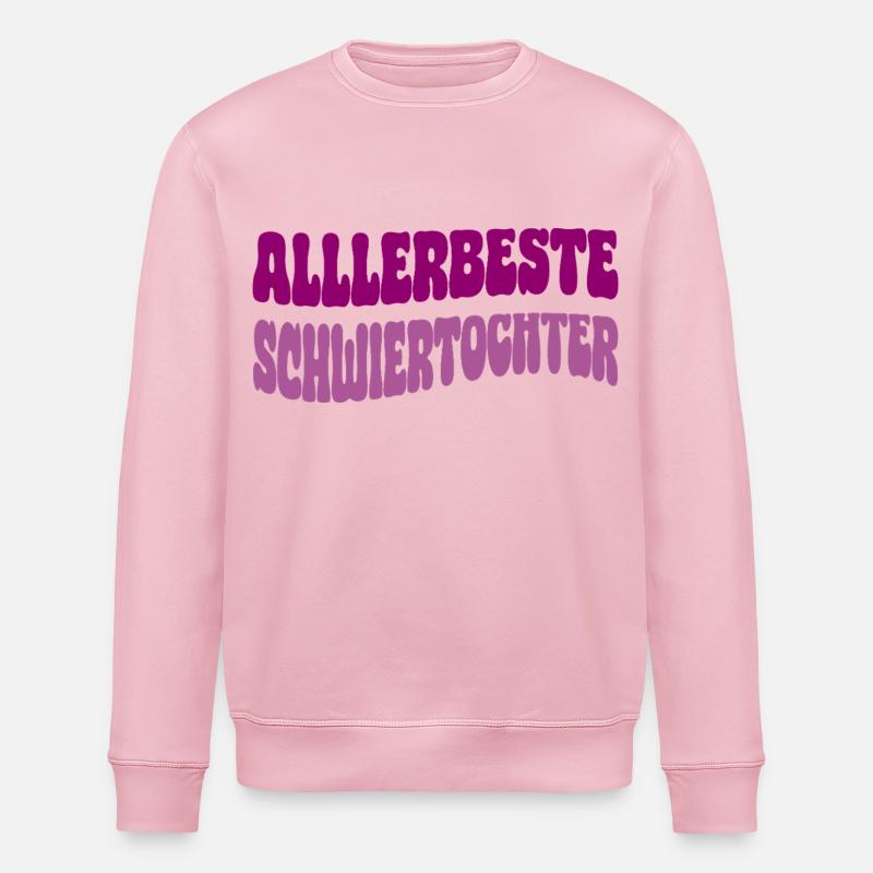 allerbeste schwiegertochter - Stanley/Stella Unisex Bio-Sweatshirt ROLLER - Hellrosa