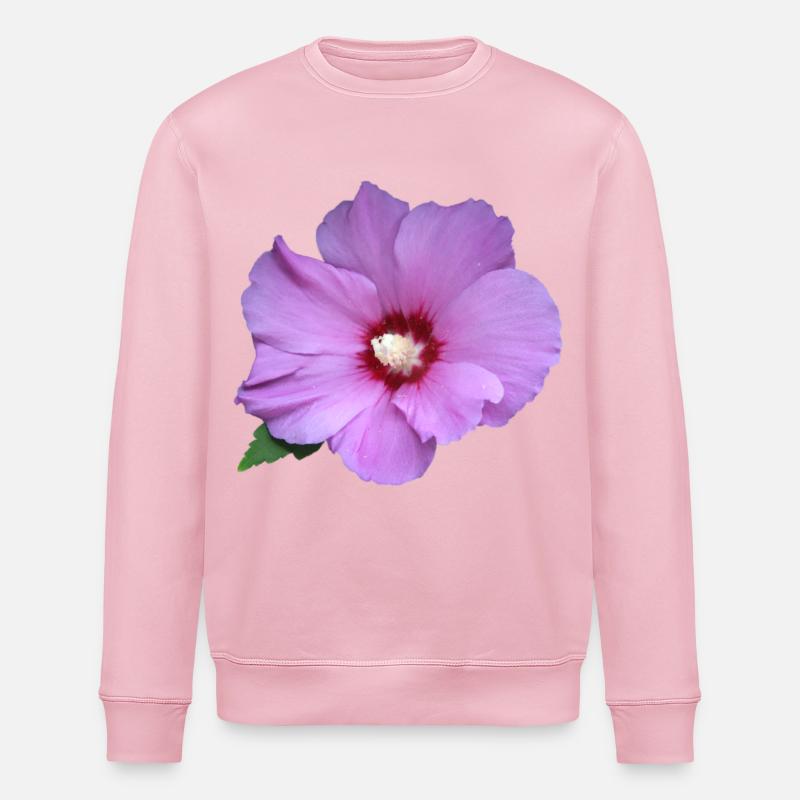 Rose rosa Blume Roseneibisch - Stanley/Stella Unisex Bio-Sweatshirt ROLLER - Hellrosa