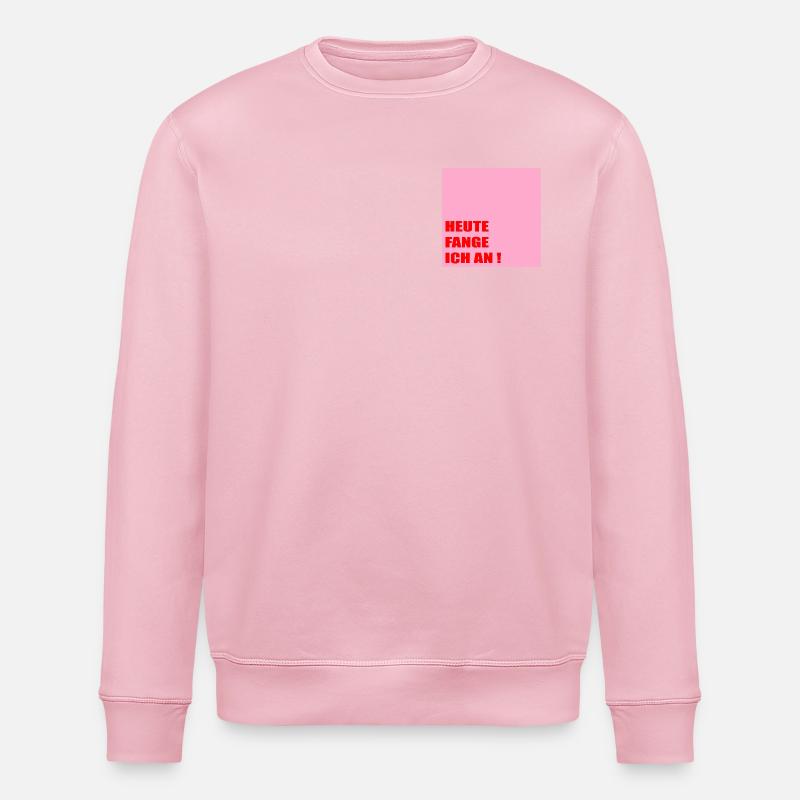 Kraftvolle Motivation Selbstbewusstsein - Stanley/Stella Unisex Bio-Sweatshirt ROLLER - Hellrosa