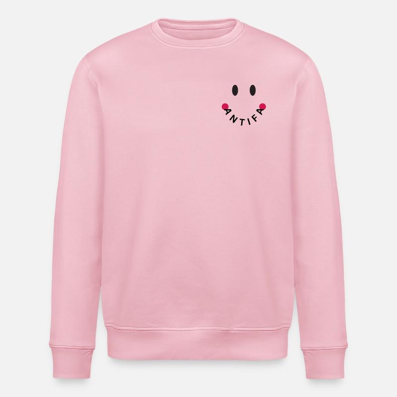 Friendly Antifa Original - Stanley/Stella Unisex Bio-Sweatshirt ROLLER - Hellrosa