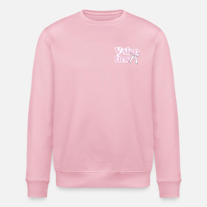 Valentine Bow Pink - Stanley/Stella Unisex Bio-Sweatshirt ROLLER - Hellrosa