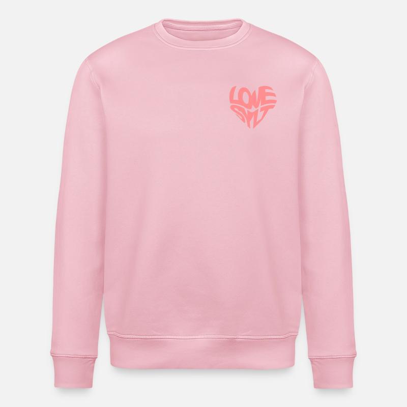 LOVE SYLT HERZ - Stanley/Stella Unisex Bio-Sweatshirt ROLLER - Hellrosa