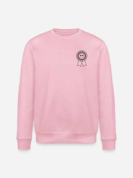 Schulkind Orden mit Herzen - Stanley/Stella Unisex Bio-Sweatshirt ROLLER - Hellrosa