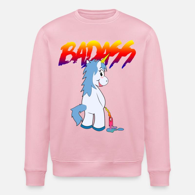 badass2 - Stanley/Stella Unisex Bio-Sweatshirt ROLLER - Hellrosa