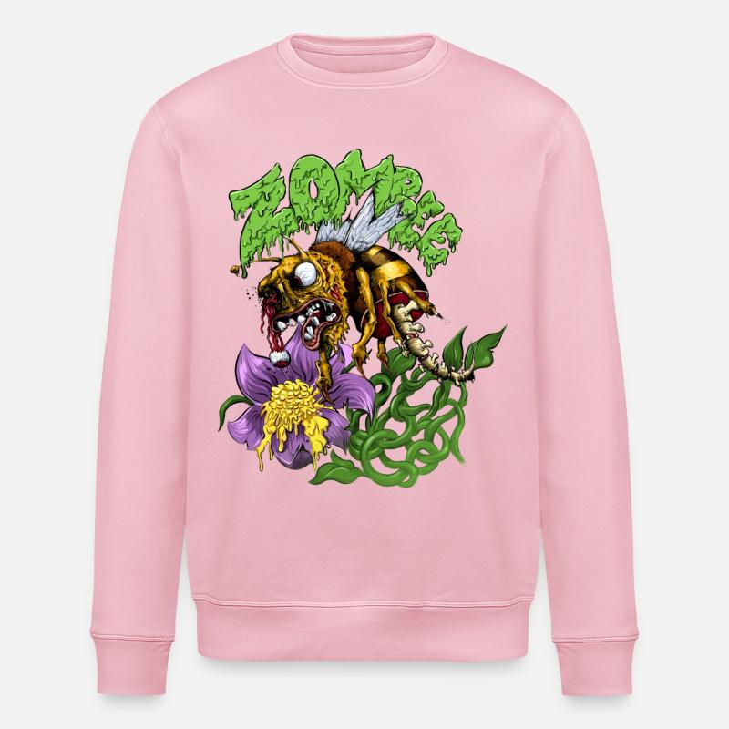 Zombee - Sweat bio ROLLER Stanley/Stella Unisexe - rose pâle