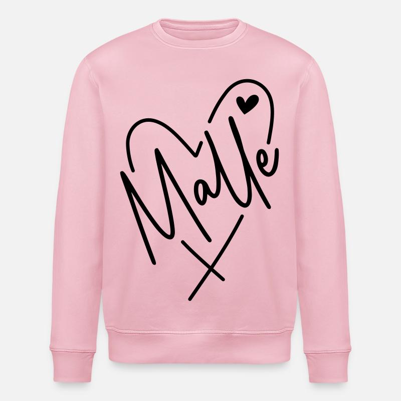 Malle Herz - Stanley/Stella Unisex Bio-Sweatshirt ROLLER - Hellrosa