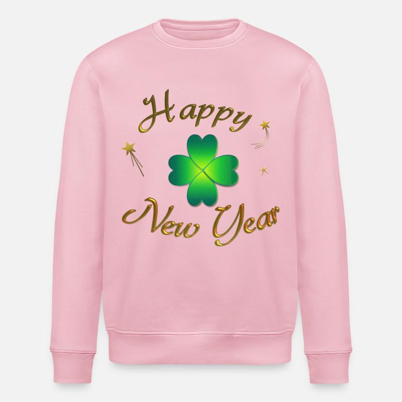 Happy New Year - Stanley/Stella Unisex Bio-Sweatshirt ROLLER - Hellrosa