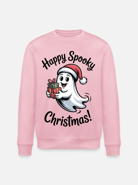 Weihnachtsgeist mit Geschenken - Stanley/Stella Unisex Bio-Sweatshirt ROLLER - Hellrosa