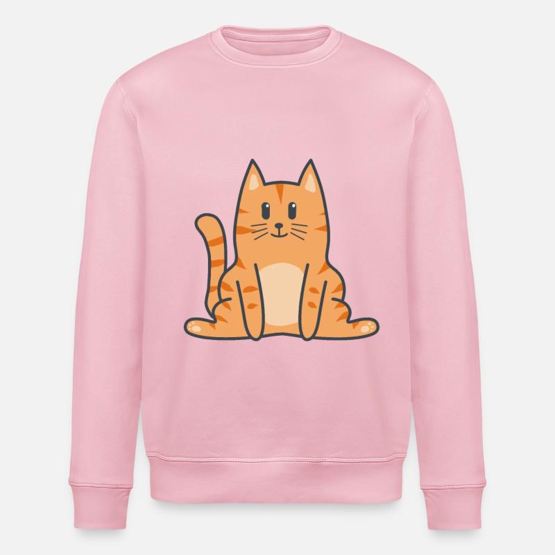 Chat Chat Kitten - Sweat bio ROLLER Stanley/Stella Unisexe - rose pâle
